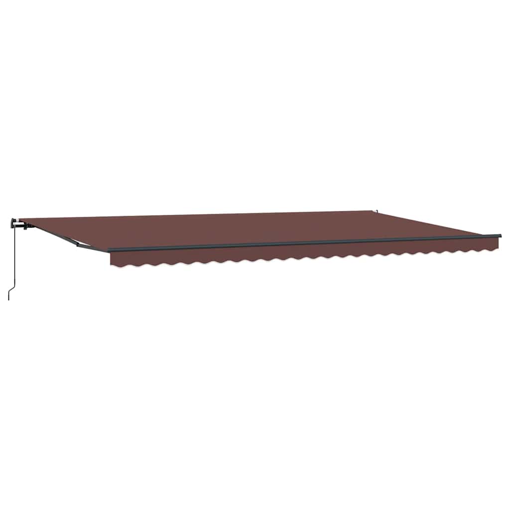 Tenda na ručno uvlačenje smeđa 600 x 300 cm
