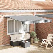 Skrovita tenda S LED lampica Narančasta 300 x 250 cm