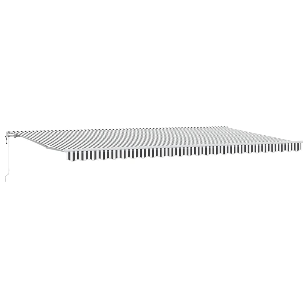 Automatska sklopiva tenda antracit&bijela 600x300 cm