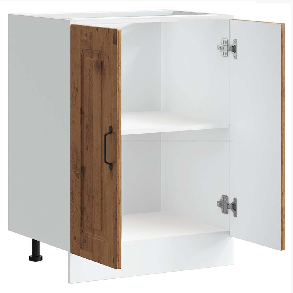 Donji ormarić za sudoper Kalmar boja drva 60x46x81,5 cm drveni