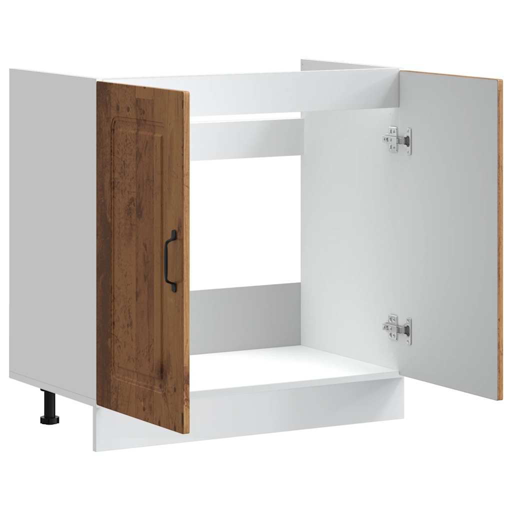 Donji ormarić za sudoper Kalmar boja drva 80x46x81,5 cm drveni