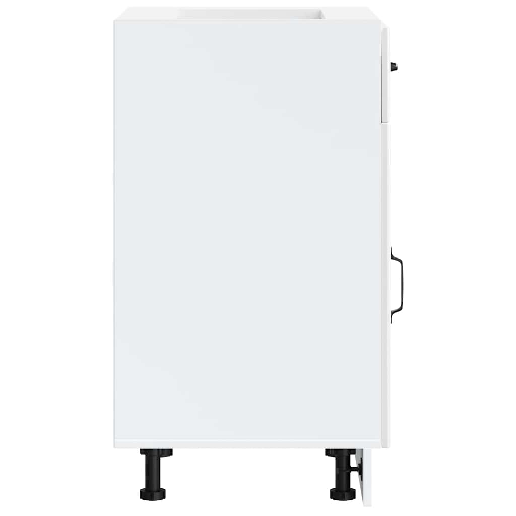 Donji kuhinjski ormarić Lucca sjaj bijeli konstruirano drvo