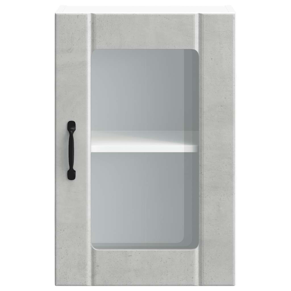Kuhinjski zidni ormarić sa staklenim vratima Lucca boja betona