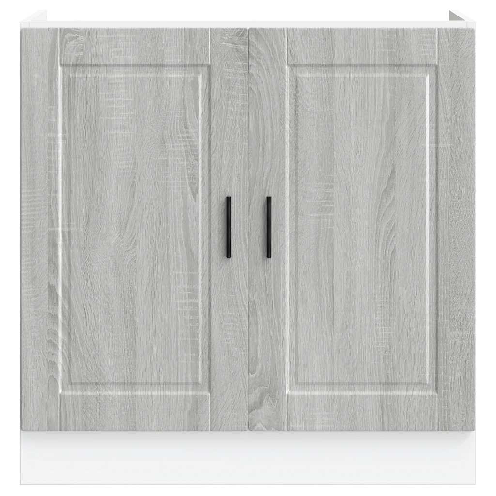 Donji ormarić za sudoper Porto siva sonome 80x46x81,5 cm drveni