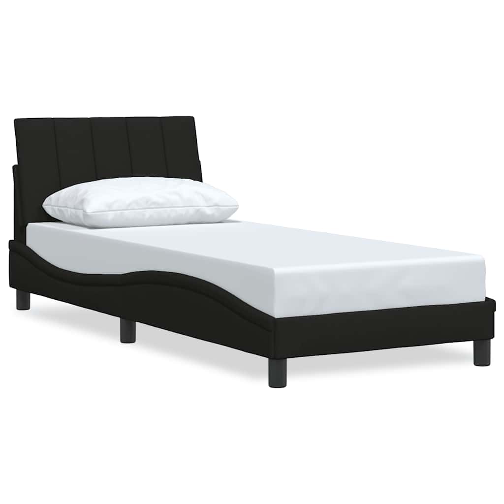Okvir za krevet bez madraca Hanko crni 90x200cm od tkanine