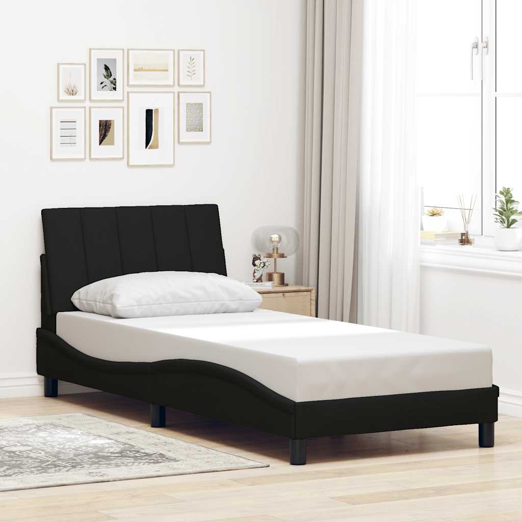 Okvir za krevet bez madraca Hanko crni 90x200cm od tkanine