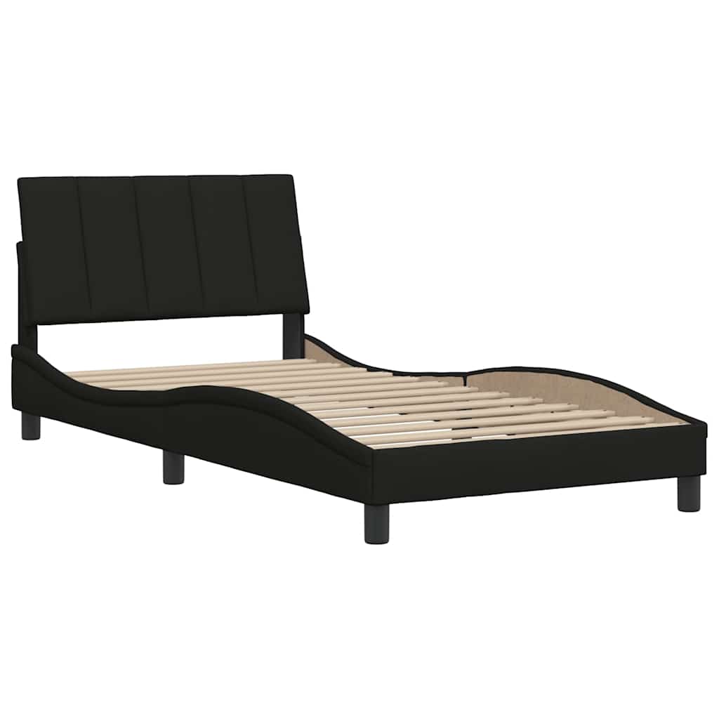 Okvir za krevet bez madraca Hanko crni 100x200 cm od tkanine