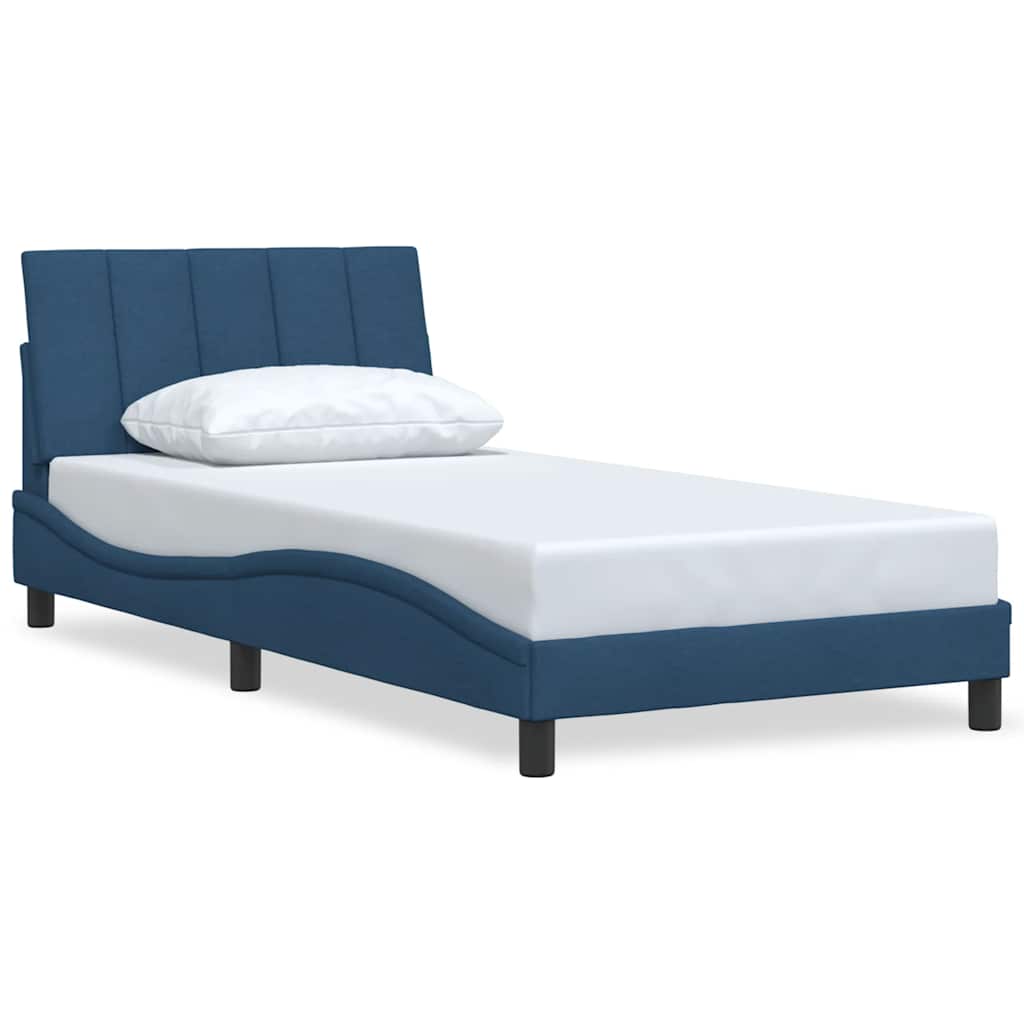 Okvir za krevet bez madraca Hanko plava 100x200cm od tkanine