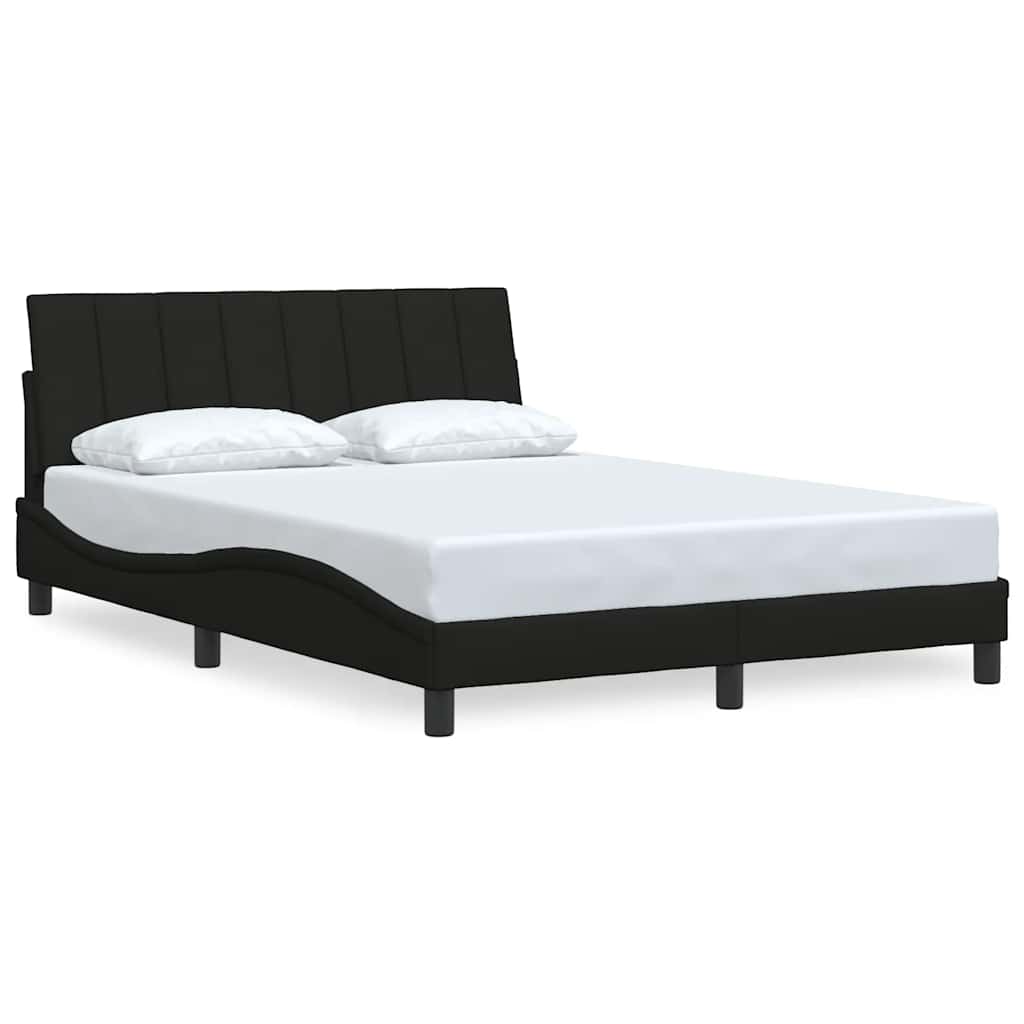 Okvir za krevet bez madraca Hanko crni 140 x 190 cm od tkanine