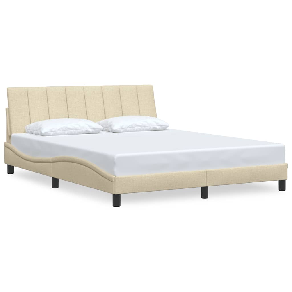 Okvir za krevet bez madraca Hanko krem 160x200 cm od tkanine