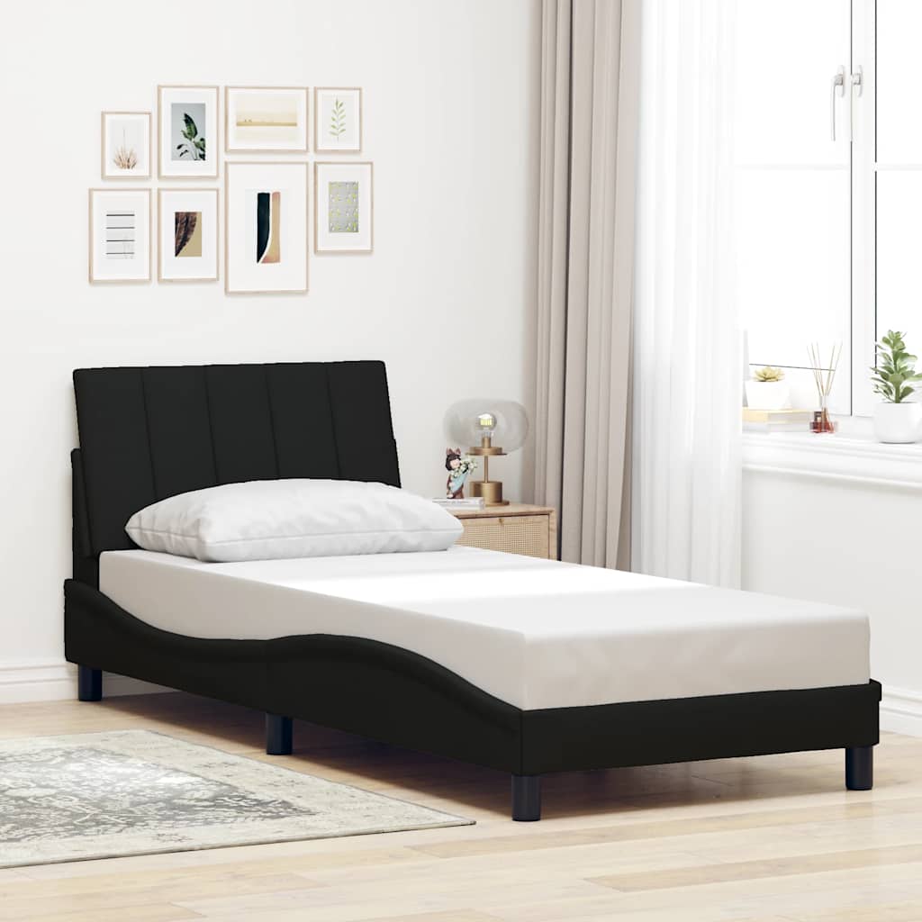 Okvir za krevet bez madraca Hanko crni 90x190cm od tkanine