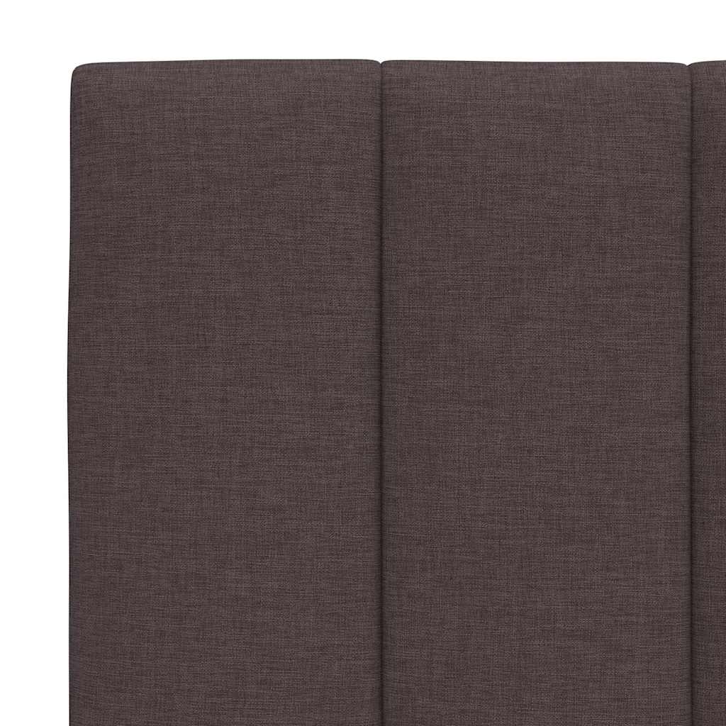 Krevet s madracem Hanko tamnosmeđi 80x200 cm od tkanine