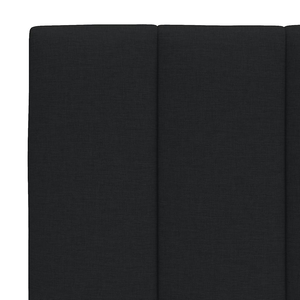 Krevet s madracem Hanko crni 90x200 cm od tkanine