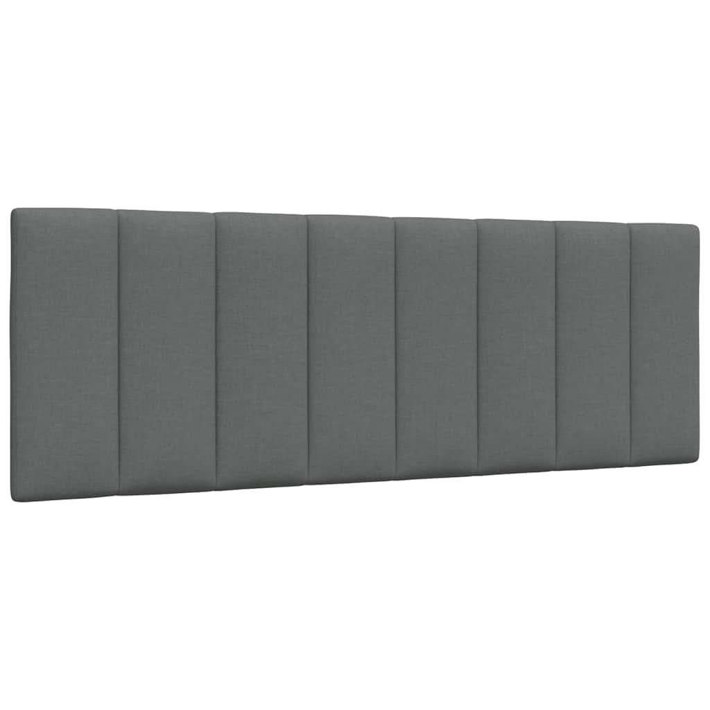 Krevet s madracem Hanko tamnosivi 140x190 cm od tkanine