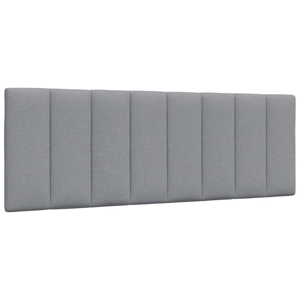 Krevet s madracem Hanko svjetlosivi 140x200 cm od tkanine