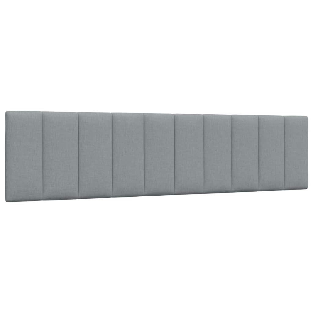 Krevet s madracem Hanko svjetlosivi 200 x 200 cm od tkanine