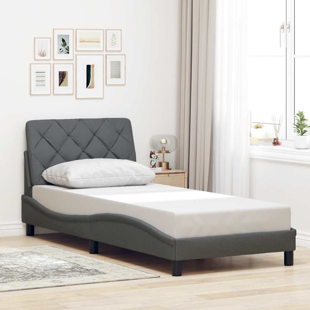 Okvir kreveta s LED-om bez madraca 90x200 cm od tkanine