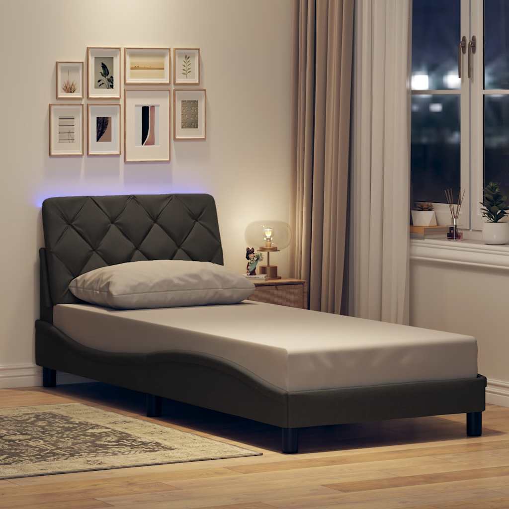Okvir kreveta s LED-om bez madraca 90x200 cm od tkanine