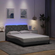 Okvir kreveta s LED-om bez madraca 120 x 200 cm od tkanine