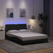 Okvir kreveta s LED-om bez madraca 140 x 190 cm od tkanine