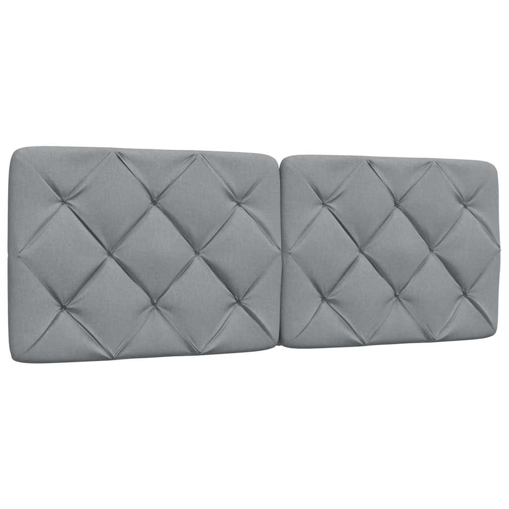 Krevet s madracem svjetlosivi 120 x 200 cm od tkanine