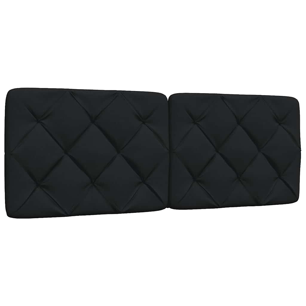 Krevet s madracem crni 120 x 200 cm od tkanine