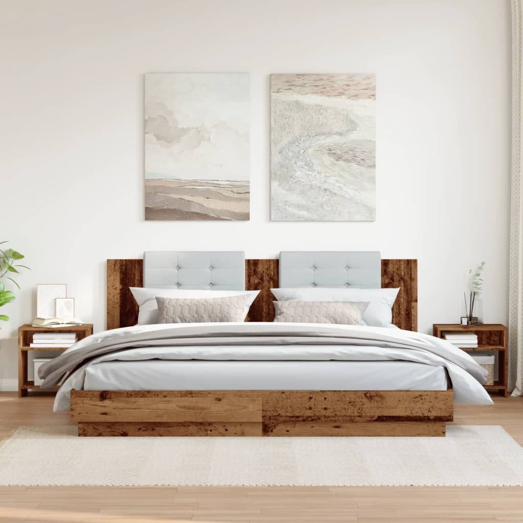 Noćni ormarići 2 kom boja drva 40x30x40 cm konstruirano drvo