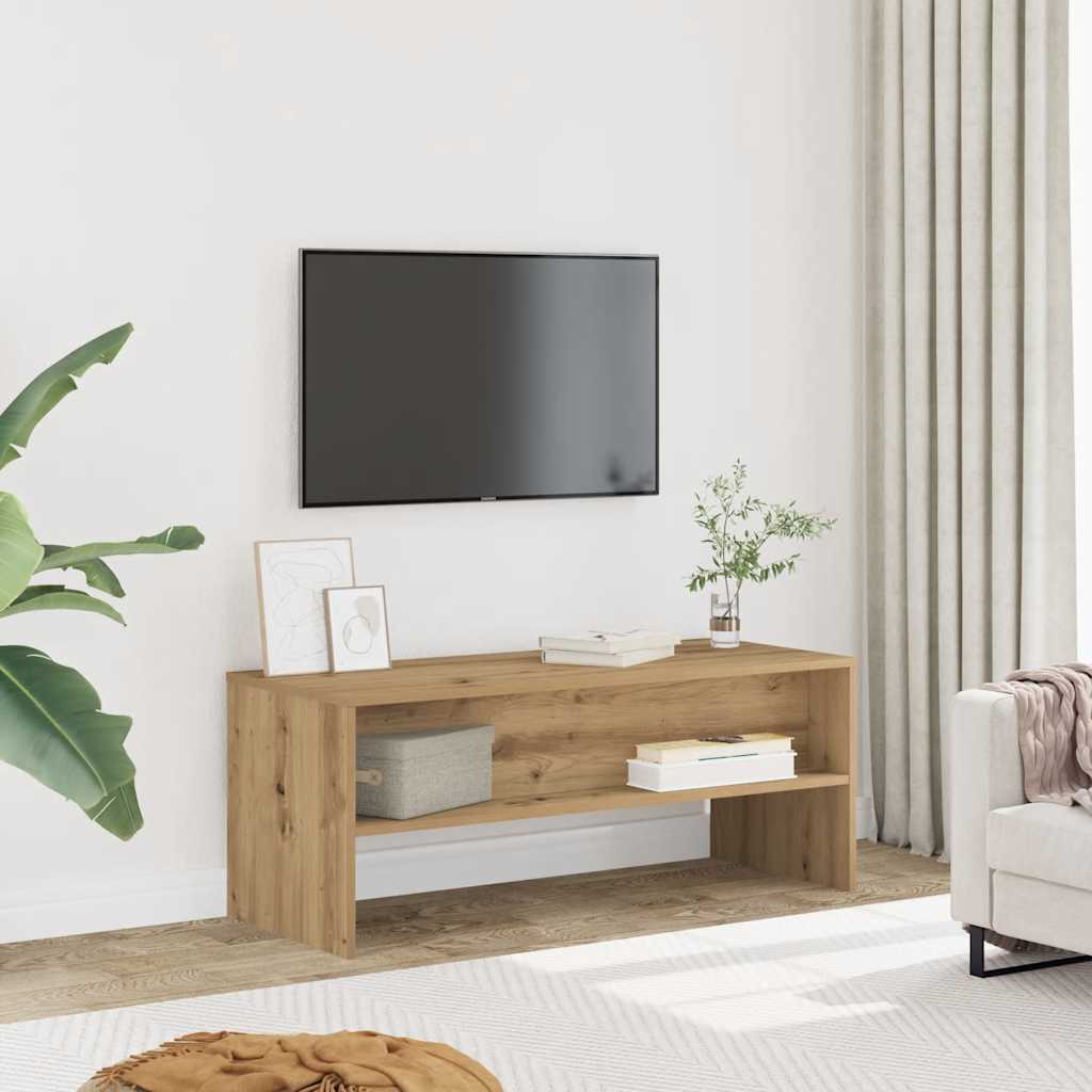 TV ormarić boja hrasta artisan 100x40x40 cm konstruirano drvo