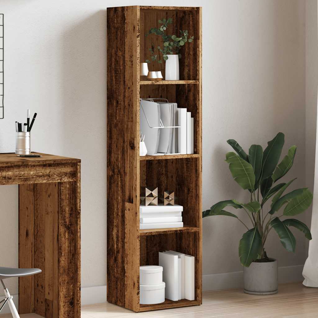 Ormar za knjige staro drvo 36x30x143 cm konstruirano drvo