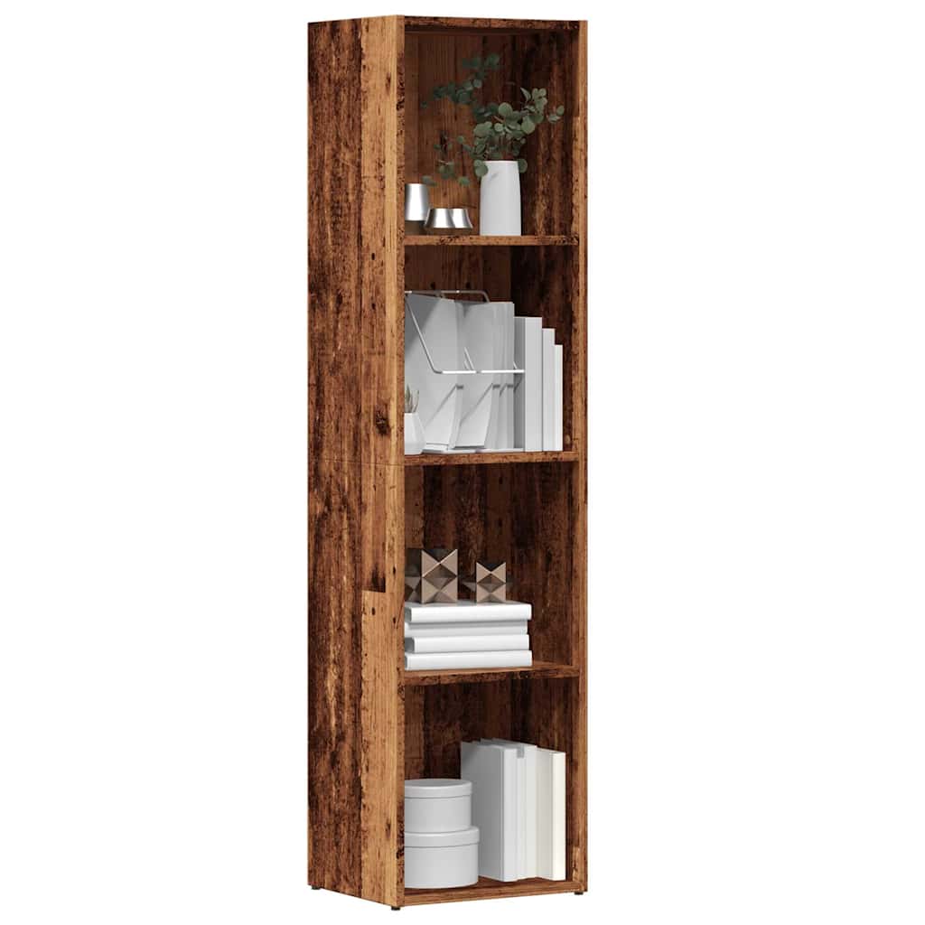 Ormar za knjige staro drvo 36x30x143 cm konstruirano drvo