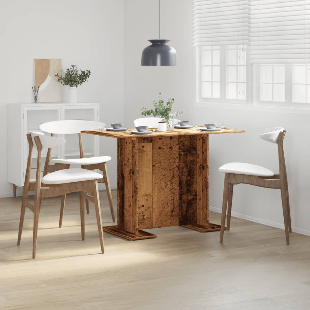 Blagovaonski stol boja staro drvo 110x60x75cm konstruirano drvo