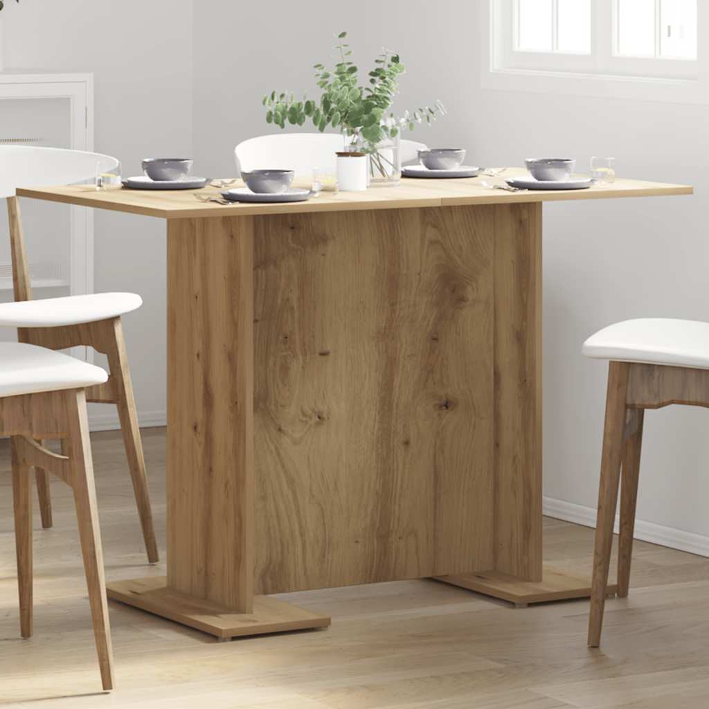 Blagovaonski stol boja hrasta 110x60x75 cm konstruirano drvo