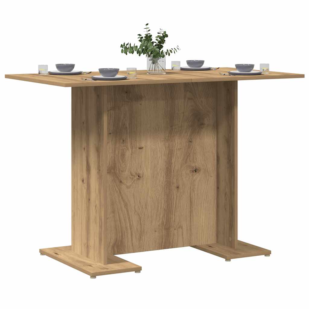 Blagovaonski stol boja hrasta 110x60x75 cm konstruirano drvo