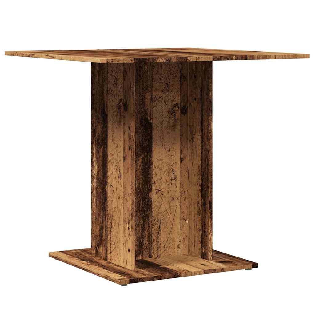 Blagovaonski stol staro drvo 80x80x75 cm konstruirano drvo