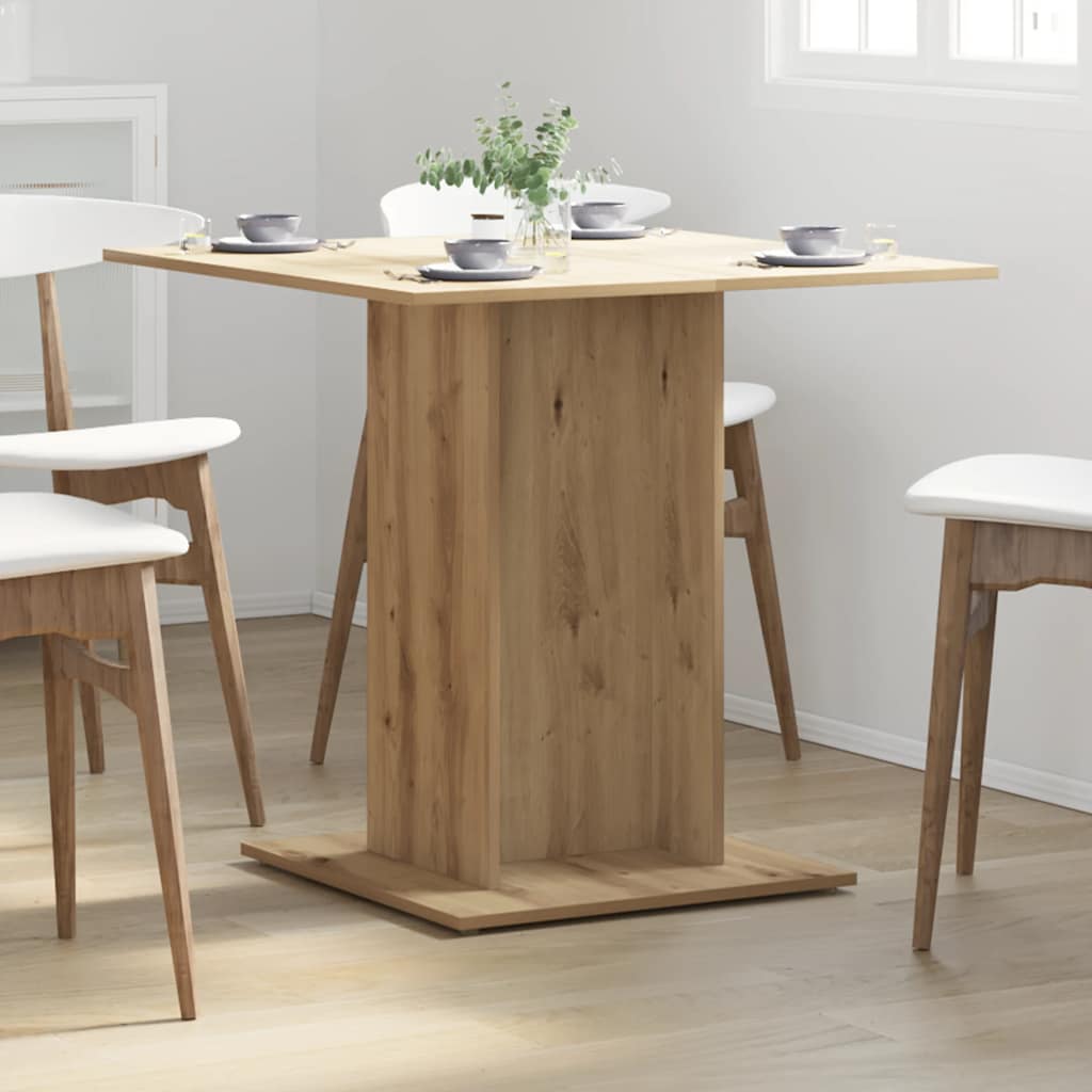 Blagovaonski stol Artisan hrast 80x80x75 cm izrađeno drvo