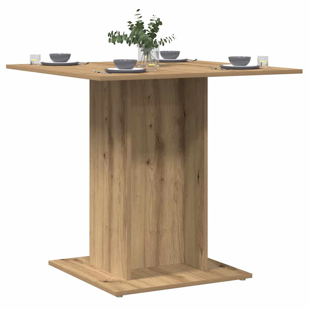 Blagovaonski stol Artisan hrast 80x80x75 cm izrađeno drvo