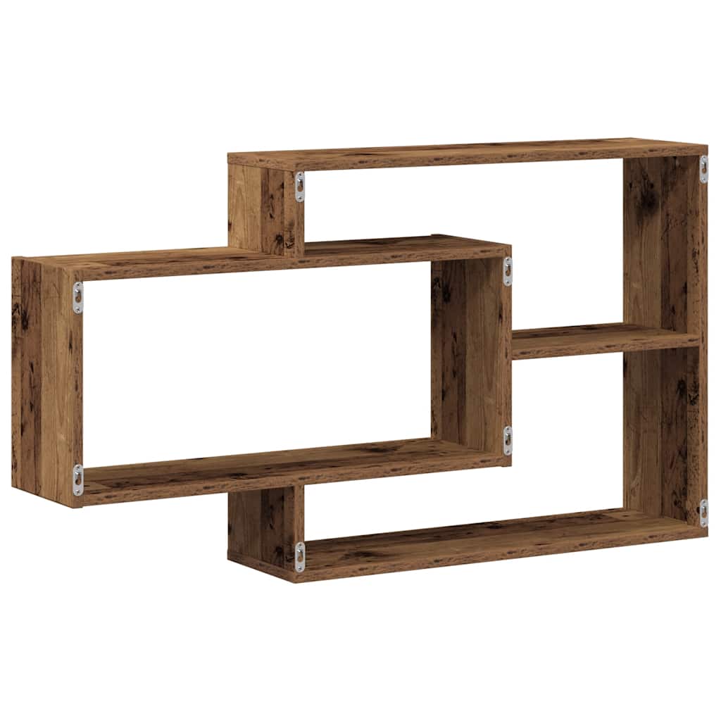 Zidna polica staro drvo 104x20x58,5 cm konstruirano drvo