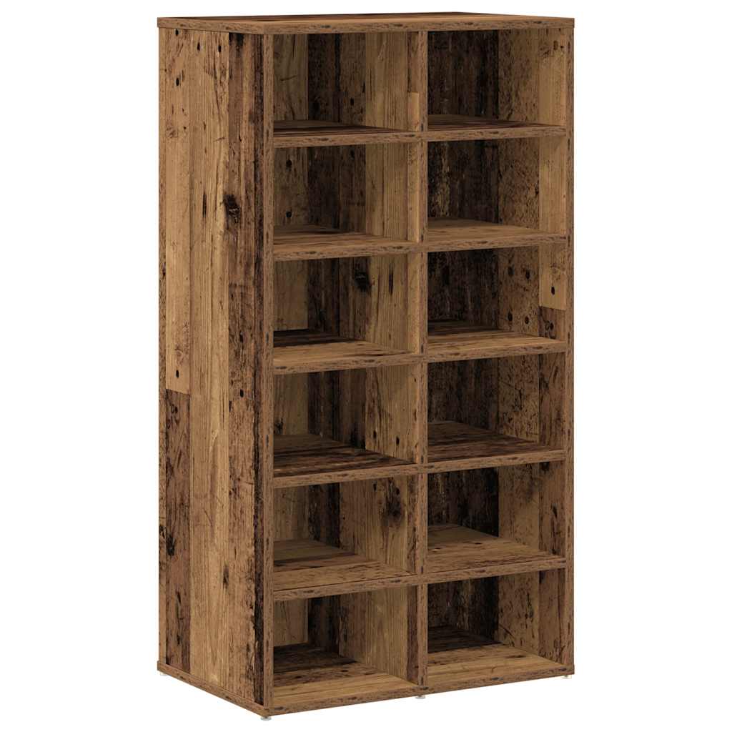 Stalak za cipele staro drvo 54x34x100,5 cm konstruirano drvo