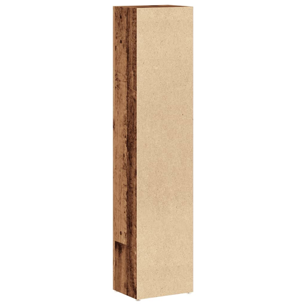 Ormarići za CD-ove 2 kom boja starog drva 21x16x93,5 cm drveni