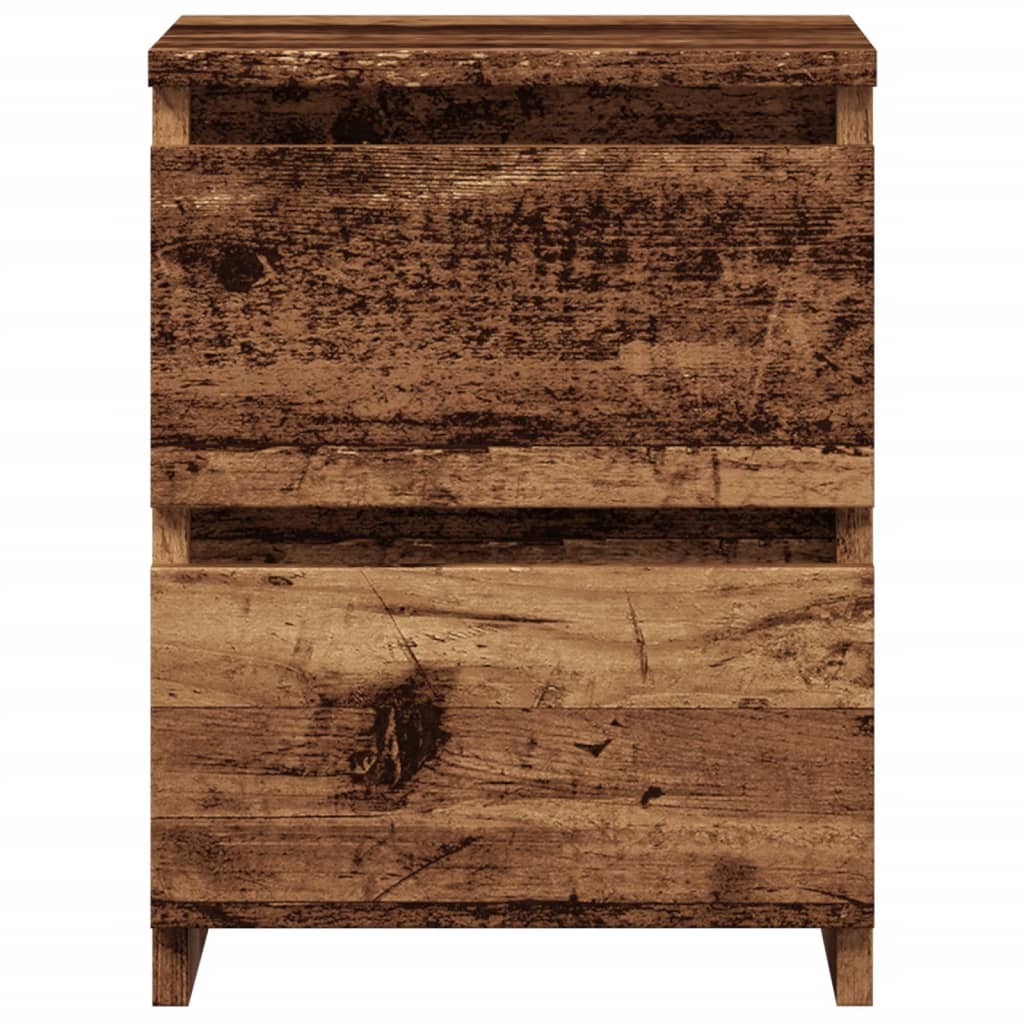 Noćni ormarić boja starog drva 30x30x40 cm konstruirano drvo