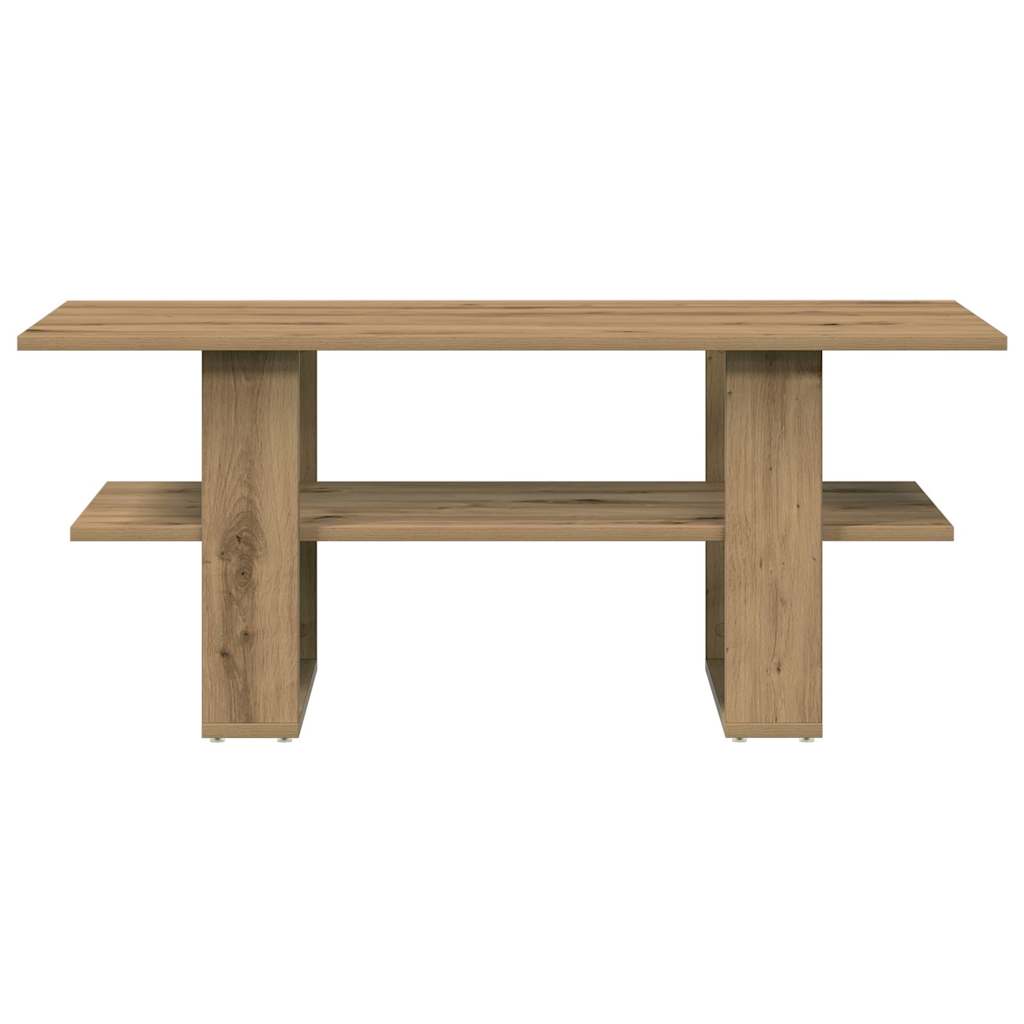 Stolić z kavu boja hrasta artisan 102x55x42cm konstruirano drvo