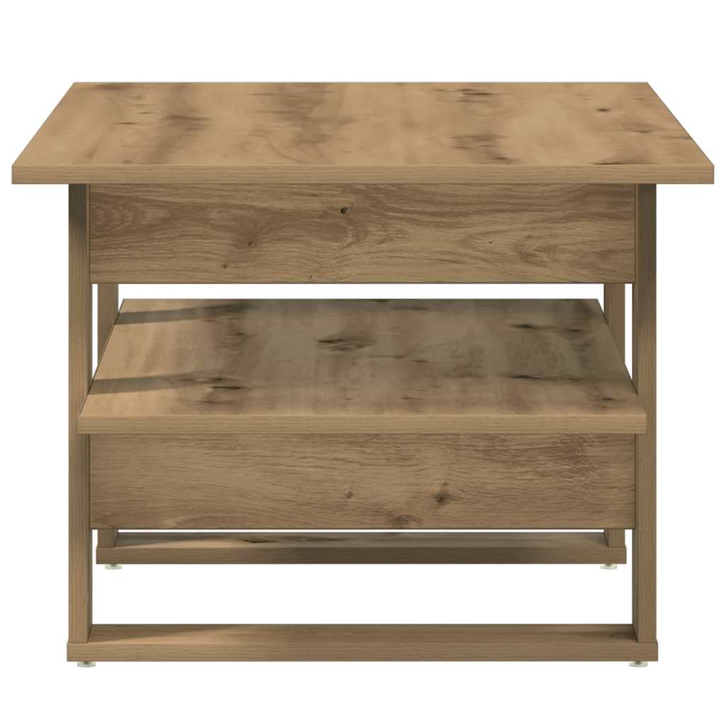 Stolić z kavu boja hrasta artisan 102x55x42cm konstruirano drvo