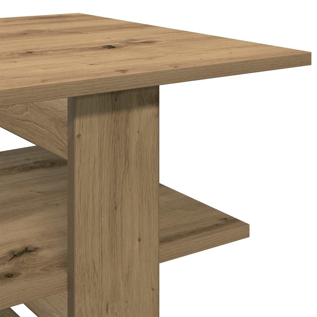 Stolić z kavu boja hrasta artisan 102x55x42cm konstruirano drvo