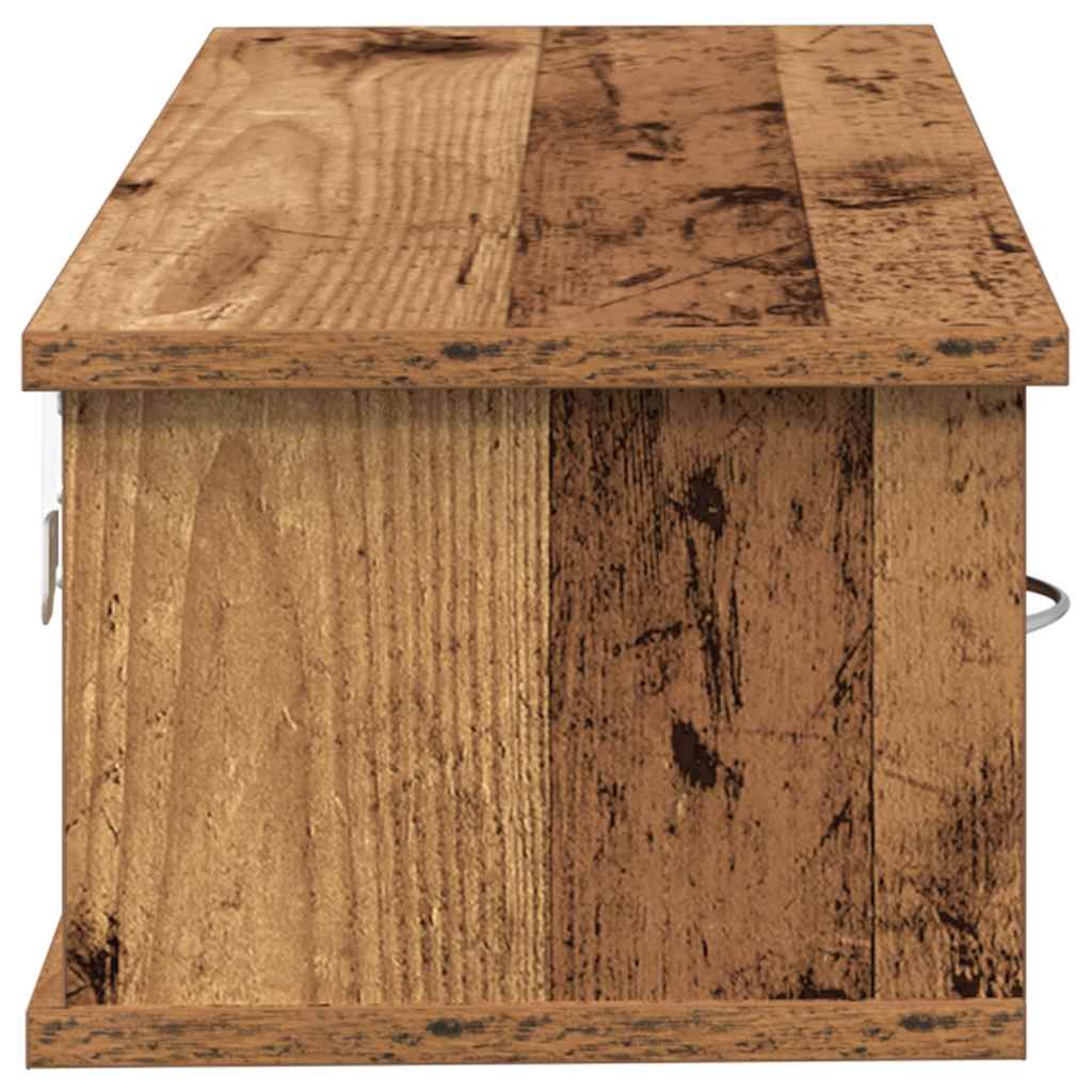 Zidni ormarić staro drvo 88x26x18,5 cm konstruirano drvo
