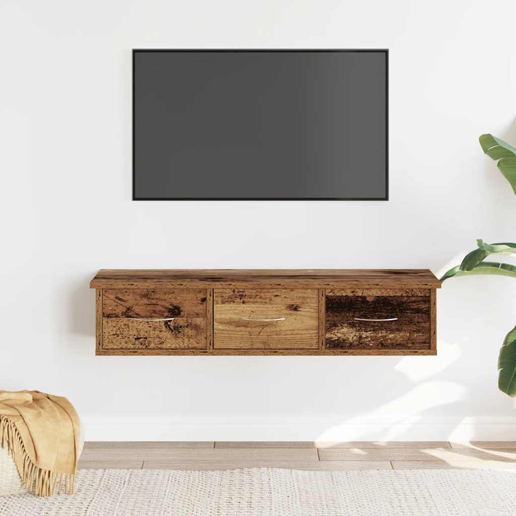 Zidni ormarić staro drvo 88x26x18,5 cm konstruirano drvo