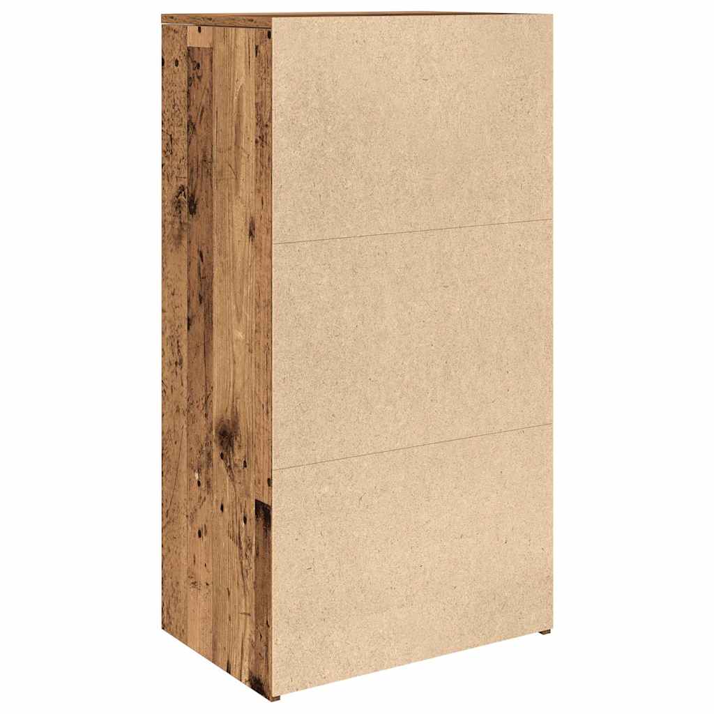 Komoda sa 6 ladica staro drvo 50x34x96 cm konstruirano drvo