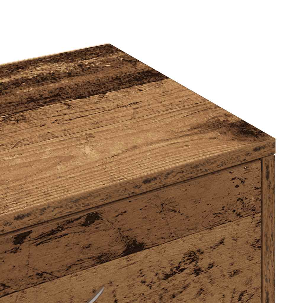 Komoda sa 6 ladica staro drvo 50x34x96 cm konstruirano drvo