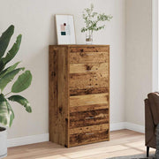Komoda sa 6 ladica staro drvo 50x34x96 cm konstruirano drvo