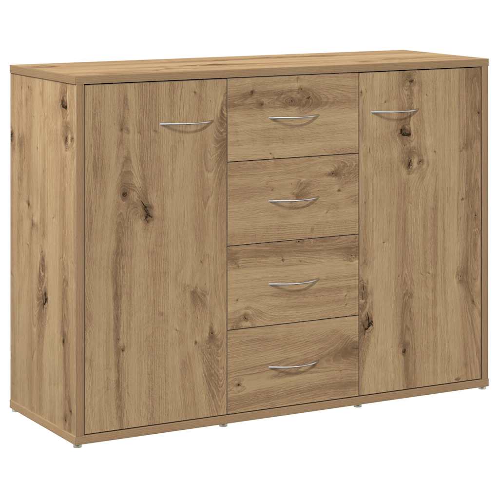 Komoda boja hrasta artisan 88x30x64 cm od konstruiranog drva