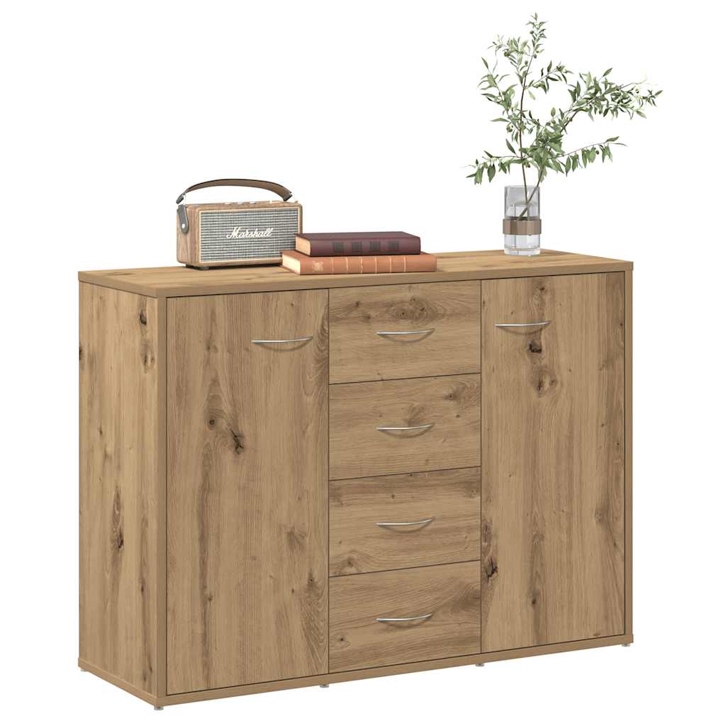 Komoda boja hrasta artisan 88x30x64 cm od konstruiranog drva